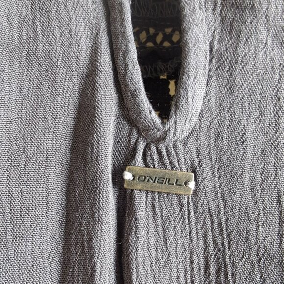 O'Neill Women's Slate Purple Issa Woven Boho Halter HI-Lo Dress Crochet, Size XL - Picture 5 of 9